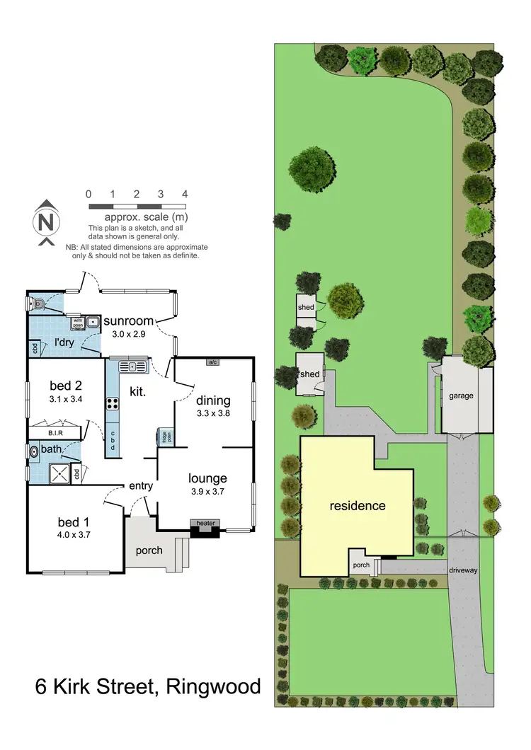 Floorplan of Homely house listing, 6 Kirk Street, Ringwood VIC 3134