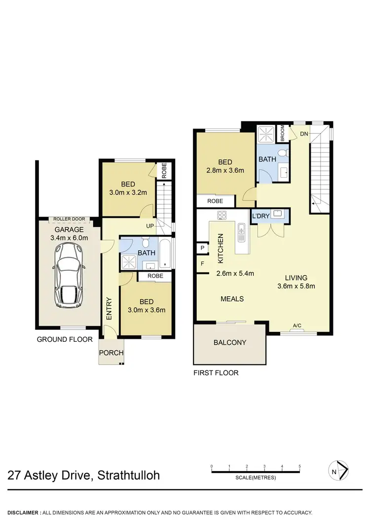 Floorplan of Homely townhouse listing, 27 Astley Drive, Strathtulloh VIC 3338