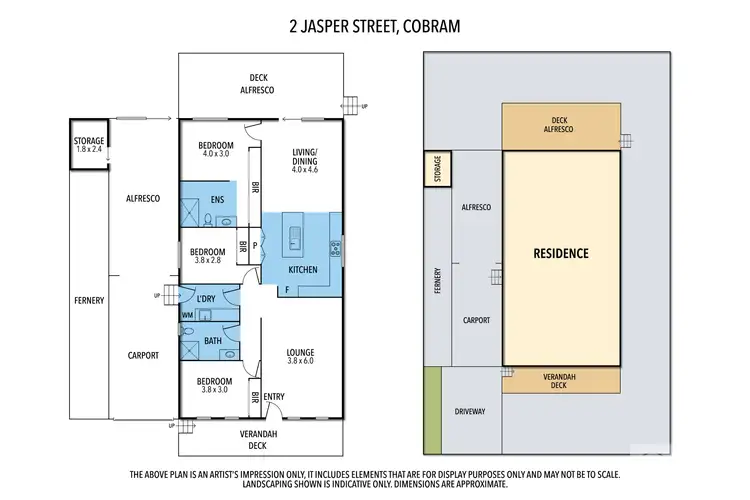 Floorplan of Homely house listing, 2 Jasper Street, Cobram VIC 3644