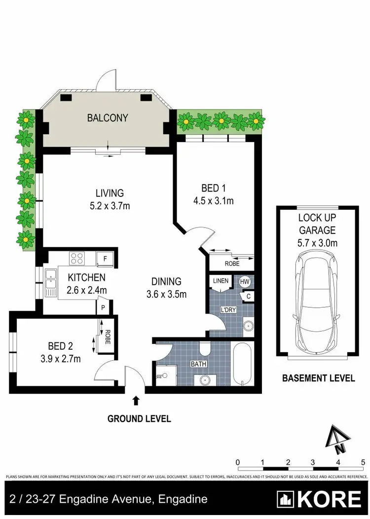 Floorplan of Homely apartment listing, 2/23-27 Engadine Avenue, Engadine NSW 2233