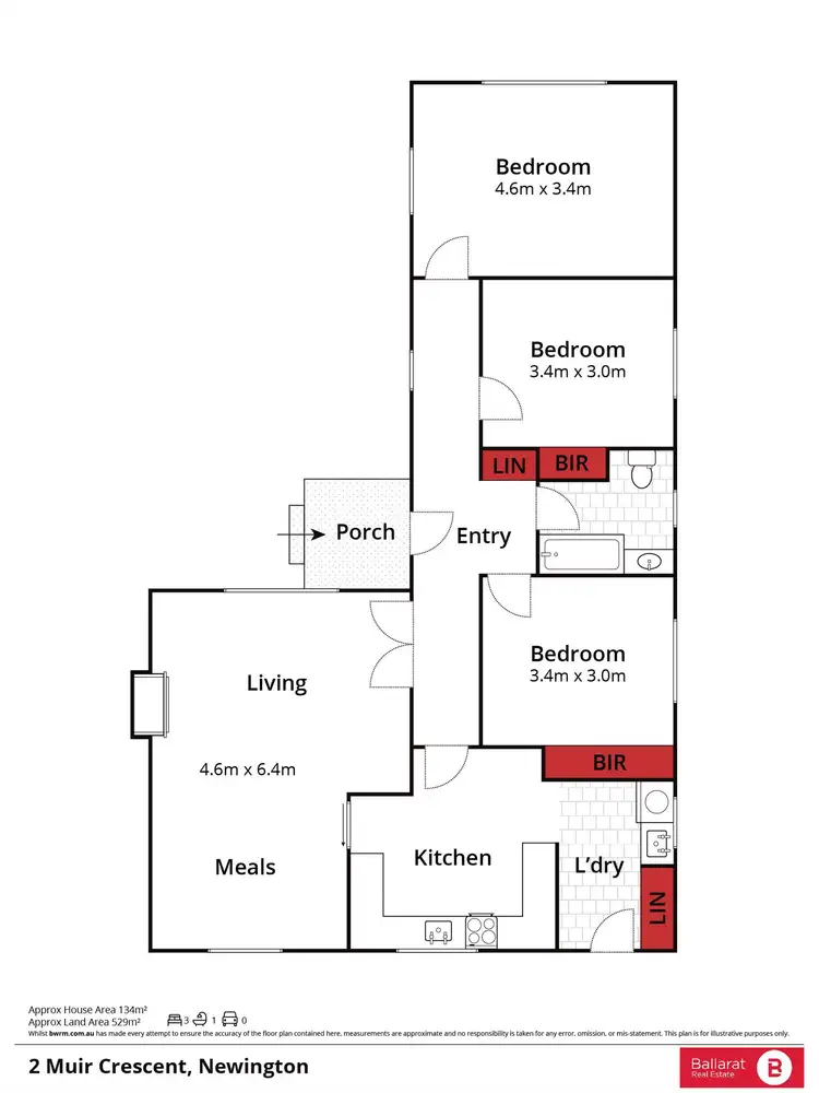 Floorplan of Homely house listing, 2 Muir Crescent, Newington VIC 3350