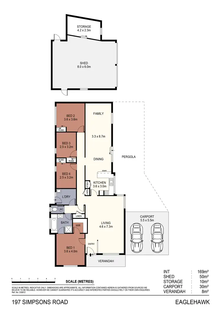 Floorplan of Homely house listing, 197 Simpsons Road, Eaglehawk VIC 3556