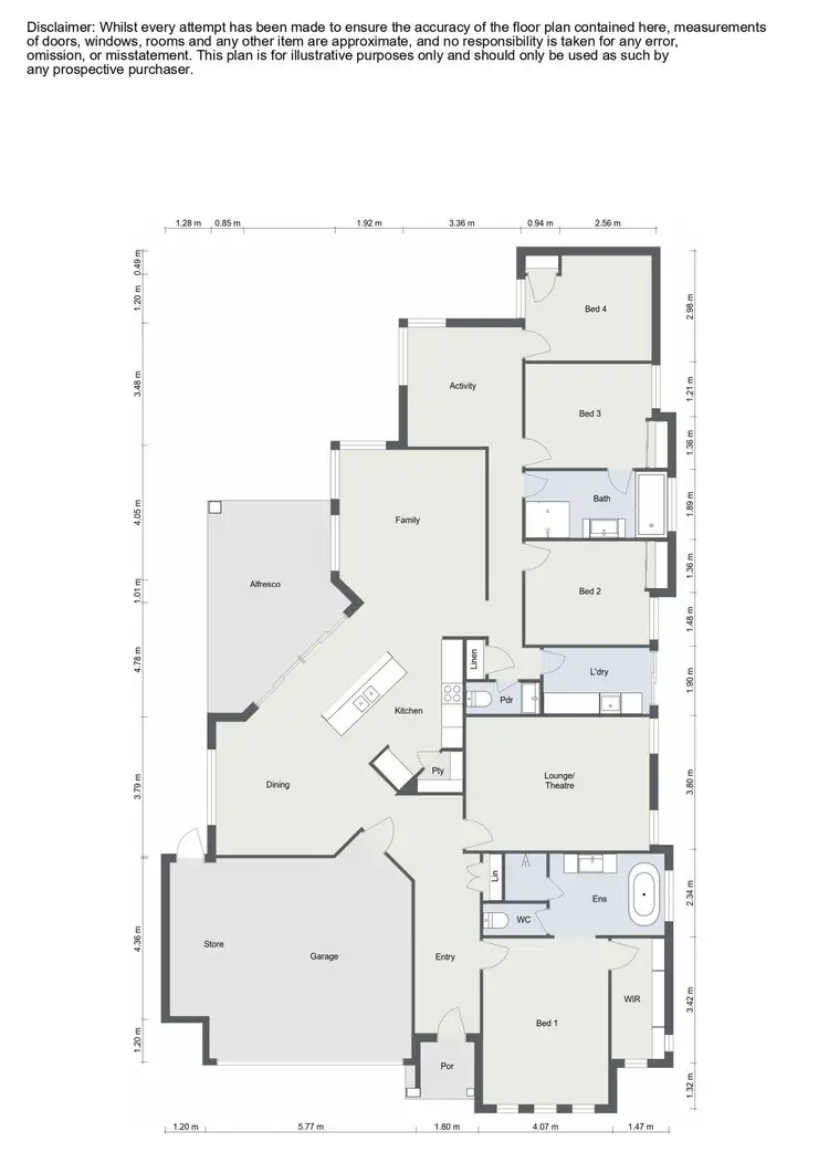 Floorplan of Homely house listing, 34 Wyeree Road, Mandurah WA 6210
