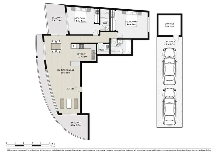 Floorplan of Homely apartment listing, 13/6 Sorrell Street, Parramatta NSW 2150