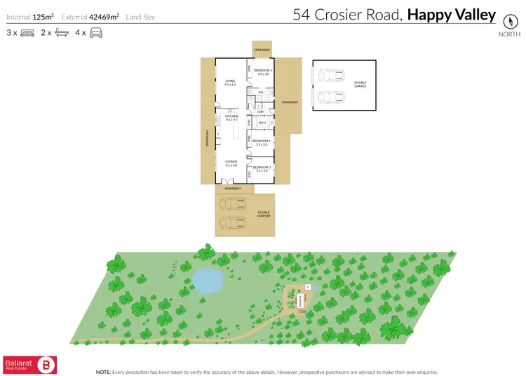 Floorplan of Homely house listing, 54 Crosier Road, Happy Valley VIC 3360
