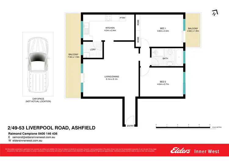Floorplan of Homely apartment listing, 2/49-53 Liverpool Road, Ashfield NSW 2131