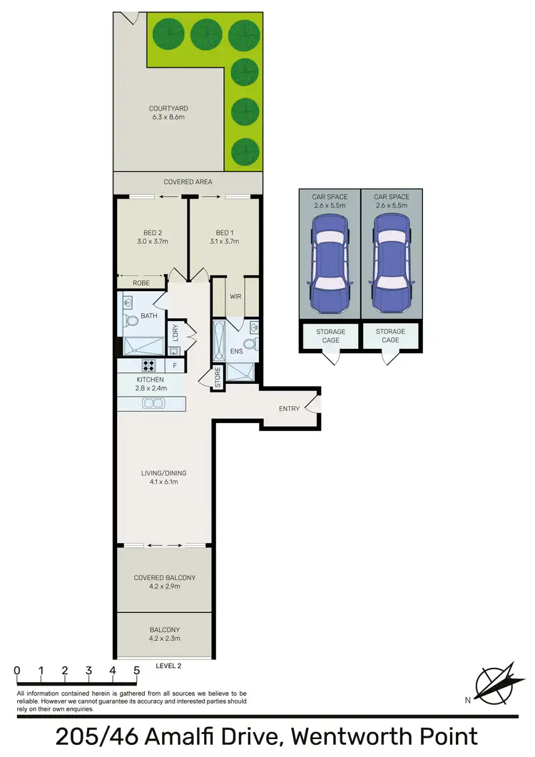Floorplan of Homely unit listing, 205/46 Amalfi Drive, Wentworth Point NSW 2127