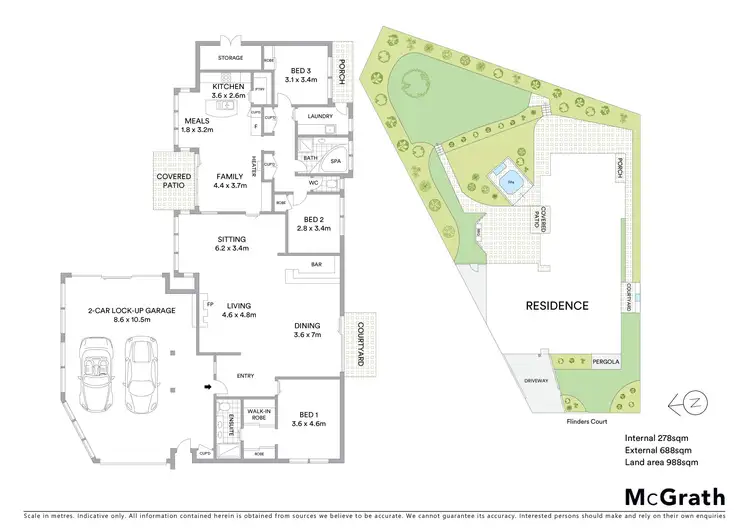 Floorplan of Homely house listing, 4 Flinders Court, Kilsyth VIC 3137
