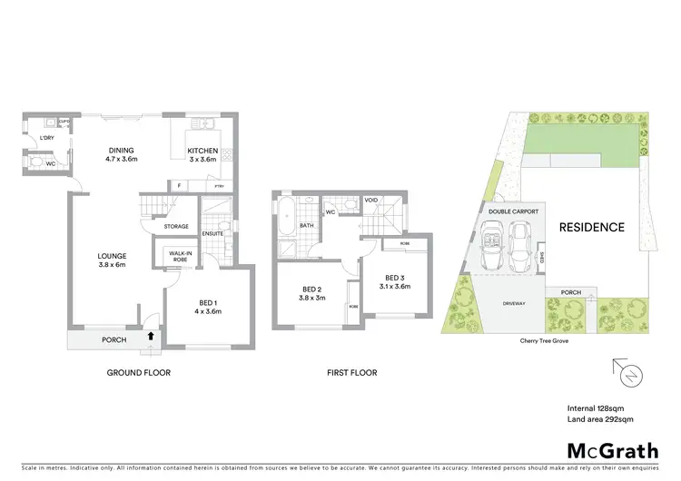 Floorplan of Homely townhouse listing, 2A Cherry Tree Grove, Croydon VIC 3136