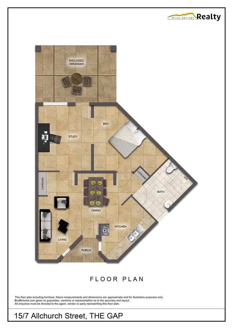 Floorplan of Homely unit listing, 15/7 Allchurch Street, The Gap NT 870