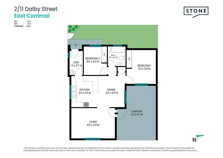 Floorplan of Homely villa listing, 2/11 Dalby Street, East Corrimal NSW 2518
