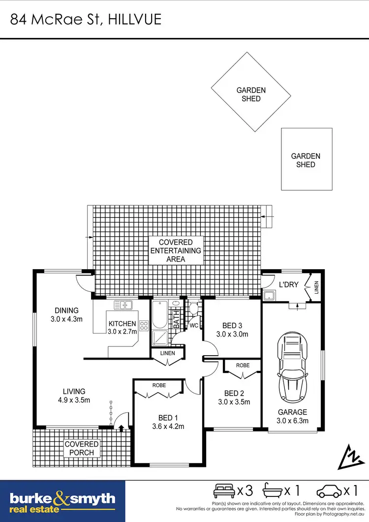 Floorplan of Homely house listing, 84 McRae Street, Tamworth NSW 2340