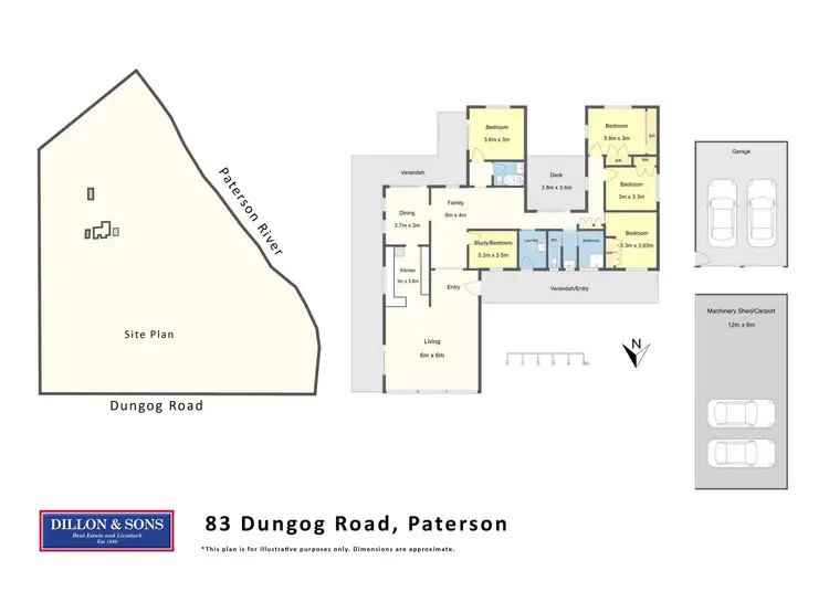 Floorplan of Homely rural property listing, 83 Dungog Road, Paterson NSW 2421