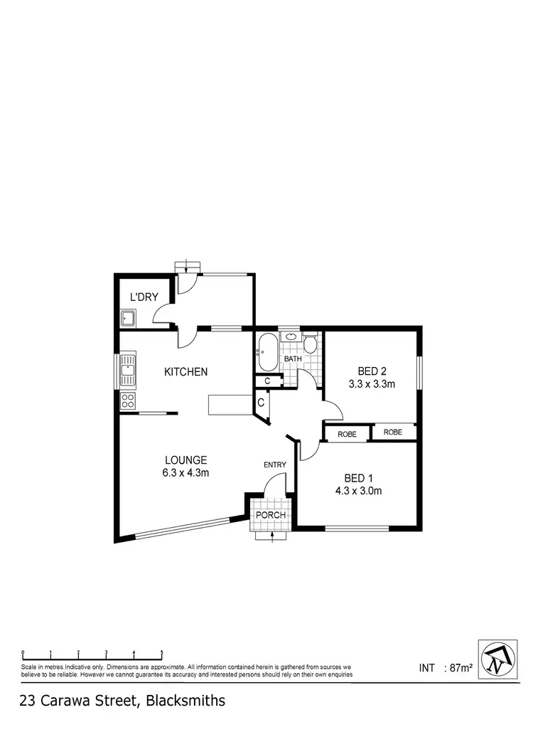 Floorplan of Homely house listing, 23 Carawa Street, Blacksmiths NSW 2281