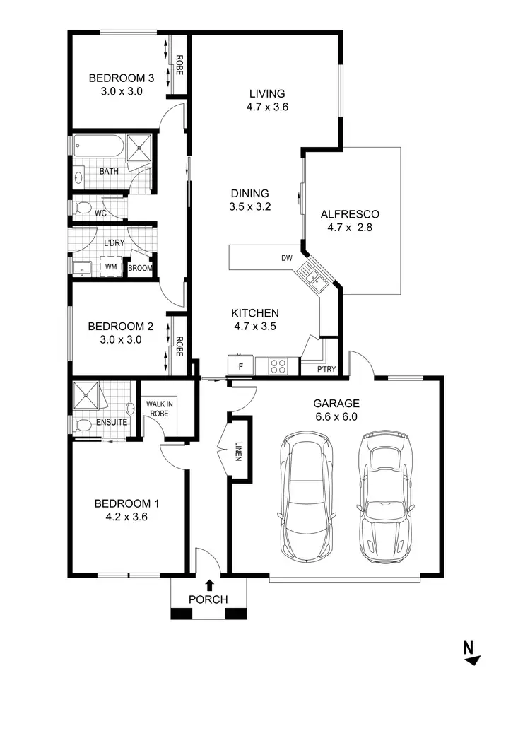 Floorplan of Homely house listing, 14 Carrington Close, White Hills VIC 3550