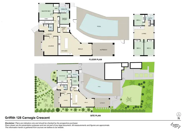 Floorplan of Homely house listing, 128 Carnegie Crescent, Griffith ACT 2603
