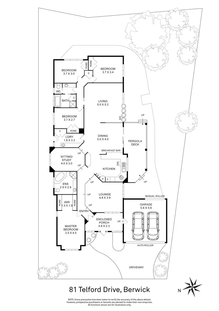 Floorplan of Homely house listing, 81 Telford Drive, Berwick VIC 3806