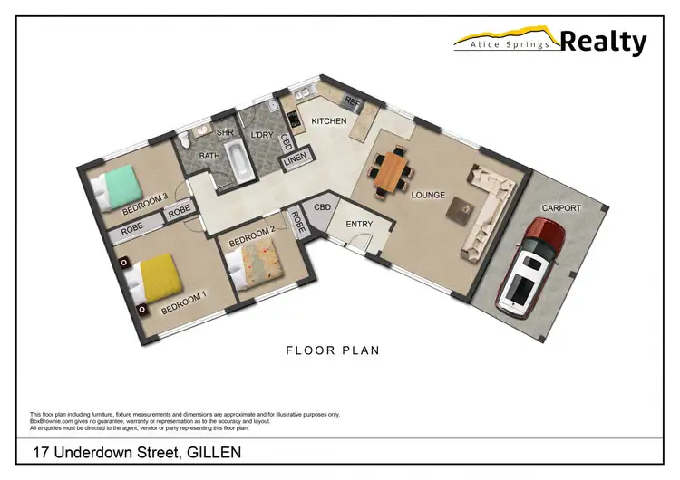 Floorplan of Homely house listing, 17 Underdown Street, Gillen NT 870
