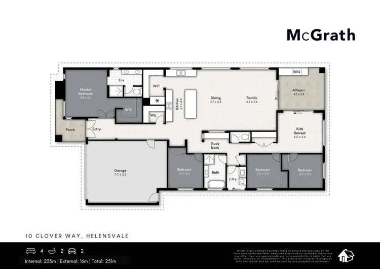 Floorplan of Homely house listing, 10 Clover Way, Helensvale QLD 4212