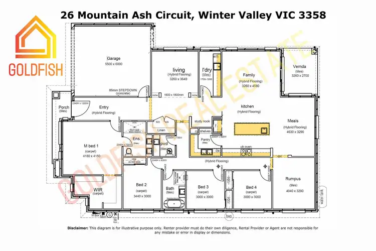 Floorplan of Homely house listing, 26 Mountain Ash Circuit, Winter Valley VIC 3358