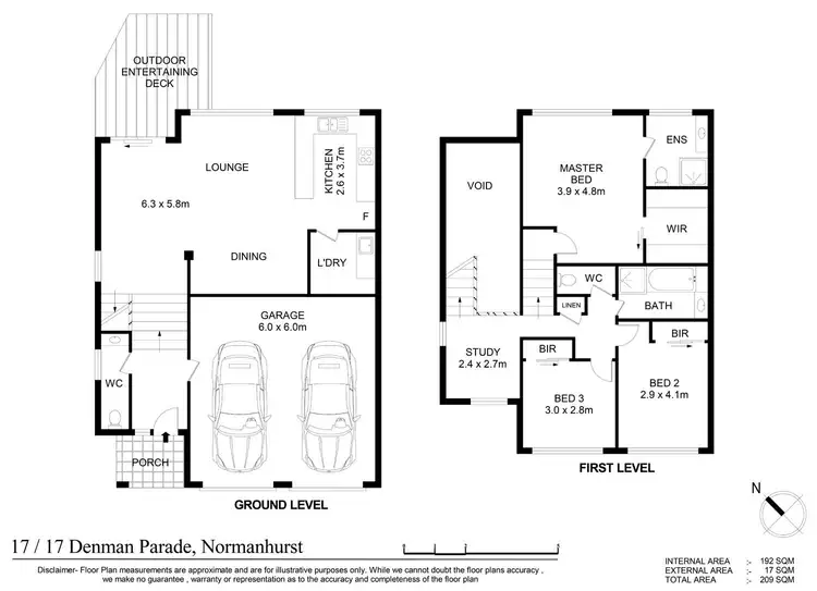 Floorplan of Homely townhouse listing, 17/17-25 Denman Parade, Normanhurst NSW 2076