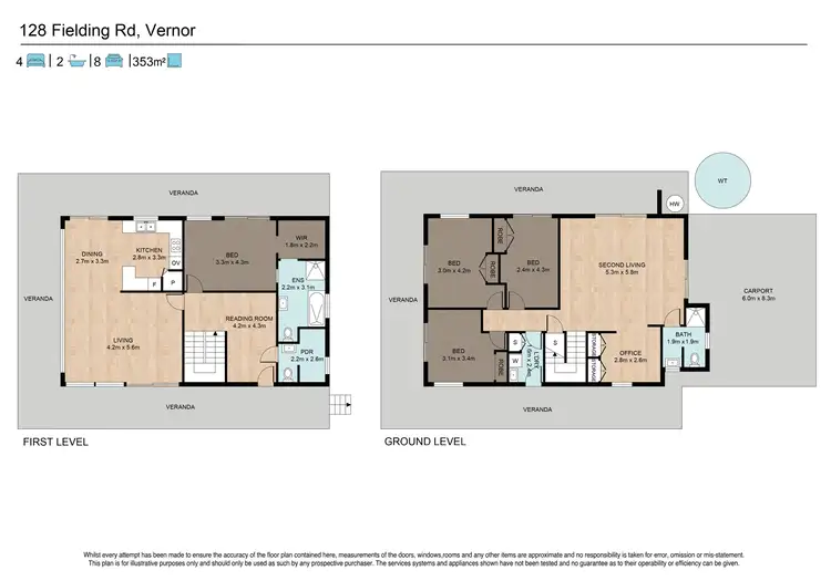 Floorplan of Homely rural property listing, 128 Fielding Road, Vernor QLD 4306