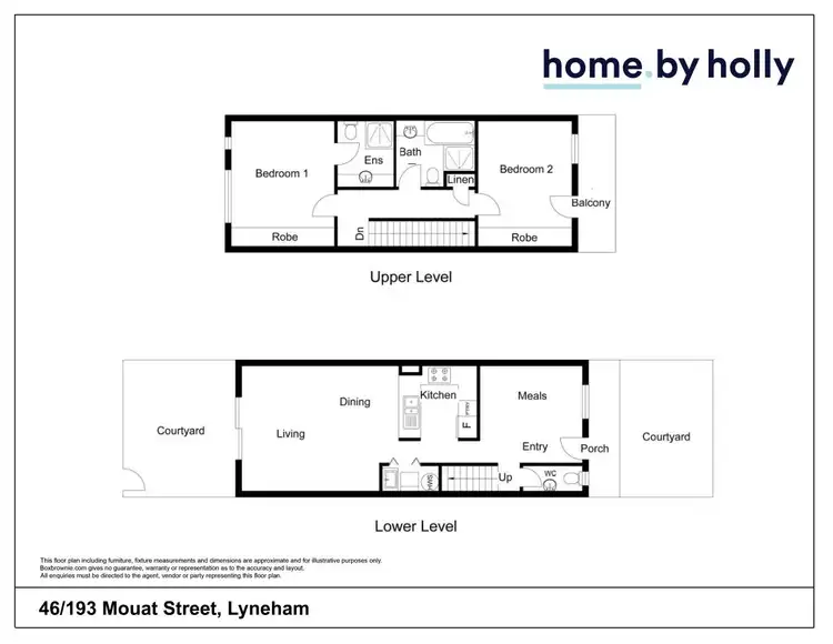 Floorplan of Homely townhouse listing, 46/193 Mouat Street, Lyneham ACT 2602