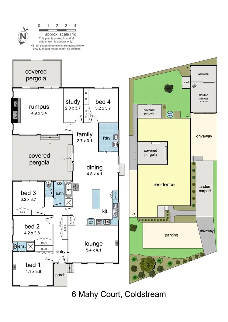 Floorplan of Homely house listing, 6 Mahy Court, Coldstream VIC 3770