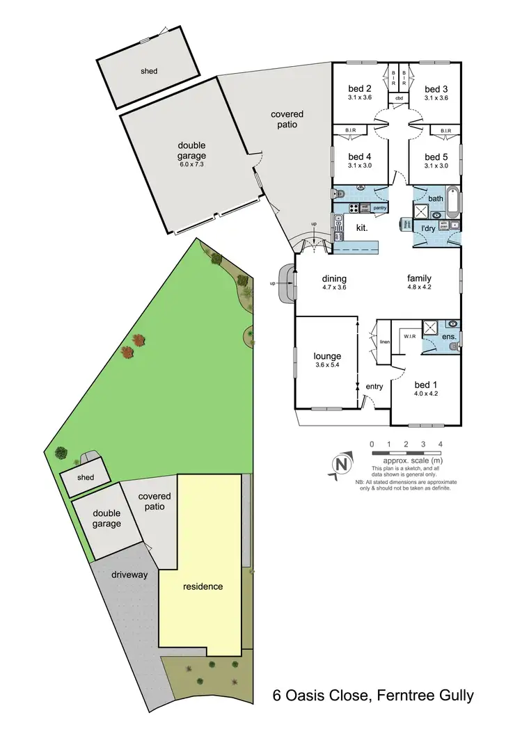 Floorplan of Homely house listing, 6 Oasis Close, Ferntree Gully VIC 3156