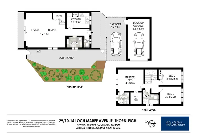 Floorplan of Homely townhouse listing, 29/10-14 Loch Maree Avenue, Thornleigh NSW 2120