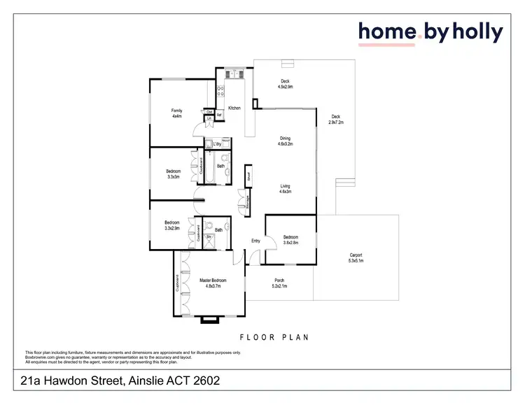 Floorplan of Homely house listing, 21a Hawdon Street, Ainslie ACT 2602