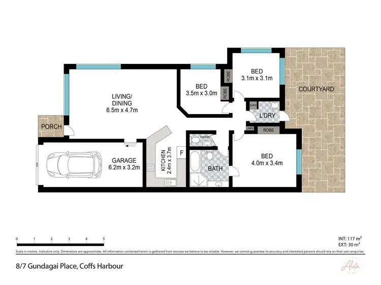 Floorplan of Homely villa listing, 8/7 Gundagai Place, Coffs Harbour NSW 2450