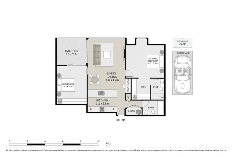 Floorplan of Homely apartment listing, 406/5 Lardelli Drive, Ryde NSW 2112