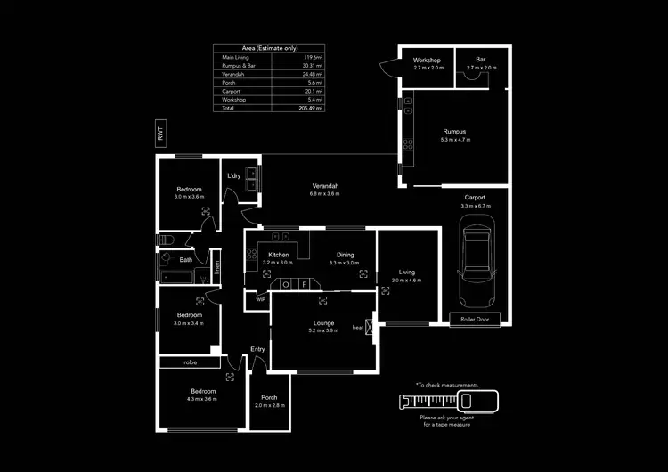 Floorplan of Homely house listing, 8 Holthouse Road, Fulham Gardens SA 5024