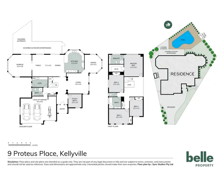 Floorplan of Homely house listing, 9 Proteus Place, Kellyville NSW 2155