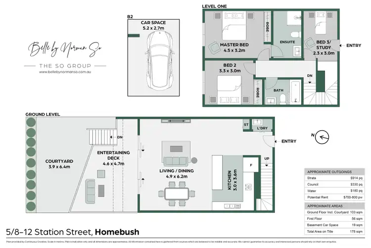 Floorplan of Homely apartment listing, 5/8 Station Street, Homebush NSW 2140