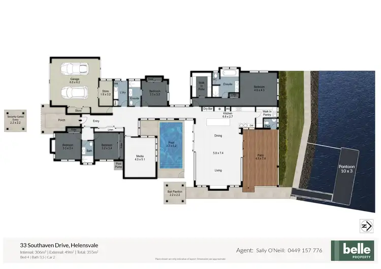 Floorplan of Homely house listing, 33 Southaven Drive, Helensvale QLD 4212