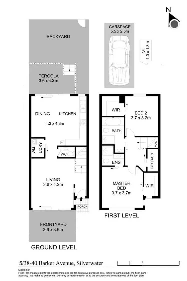 Floorplan of Homely townhouse listing, 5/38-40 Barker Avenue, Silverwater NSW 2128