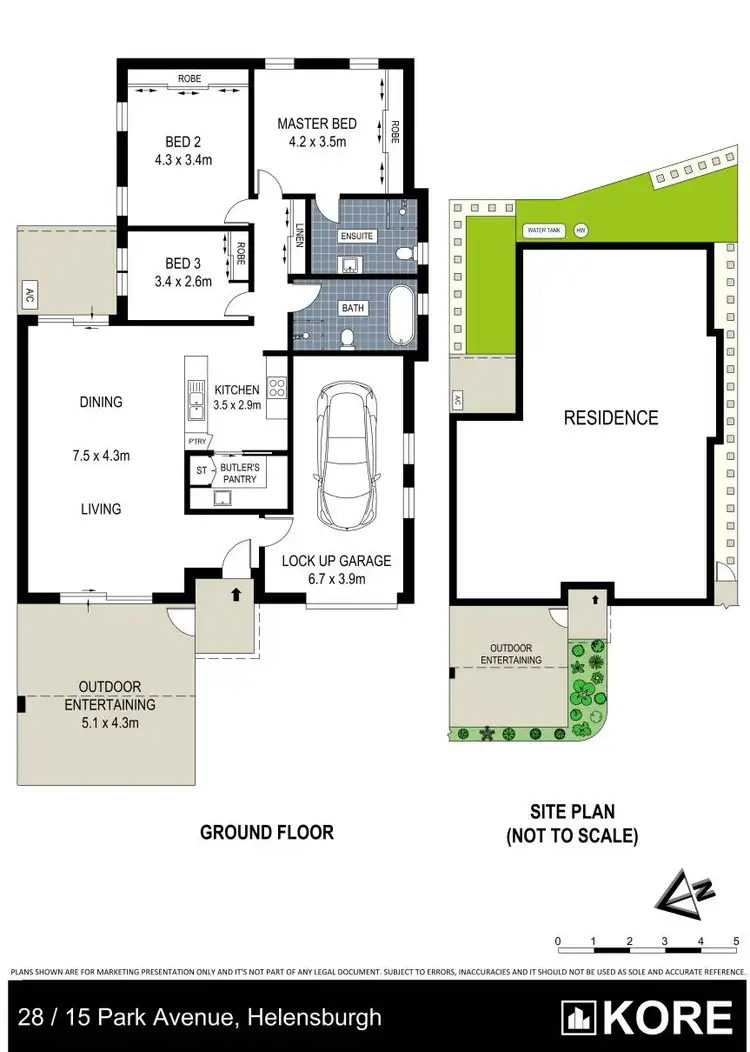 Floorplan of Homely villa listing, 28/15 Park Avenue, Helensburgh NSW 2508