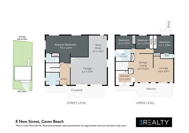 Floorplan of Homely house listing, 8 New Street, Caves Beach NSW 2281