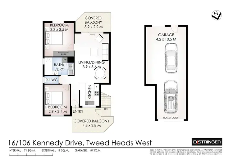 Floorplan of Homely unit listing, 16/106 Kennedy Drive, Tweed Heads West NSW 2485