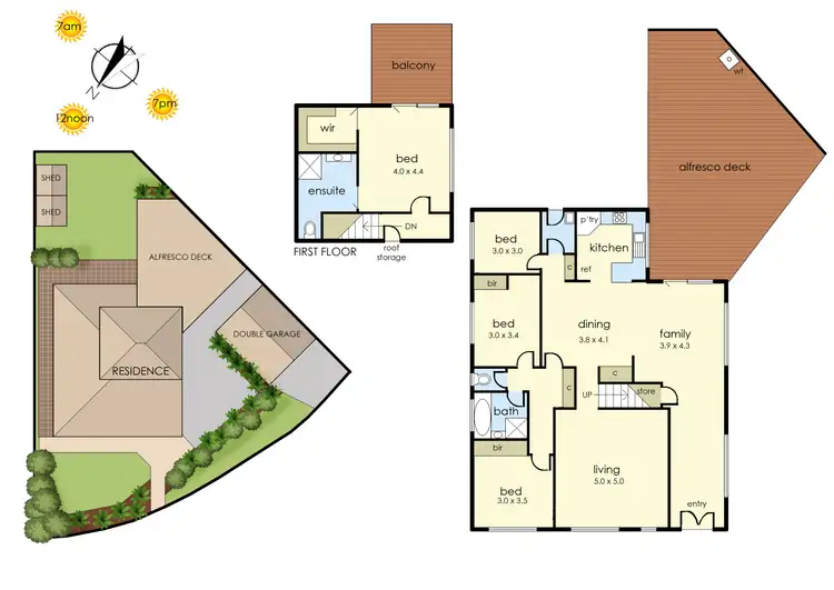Floorplan of Homely house listing, 6 Peninsula Crescent, Langwarrin VIC 3910