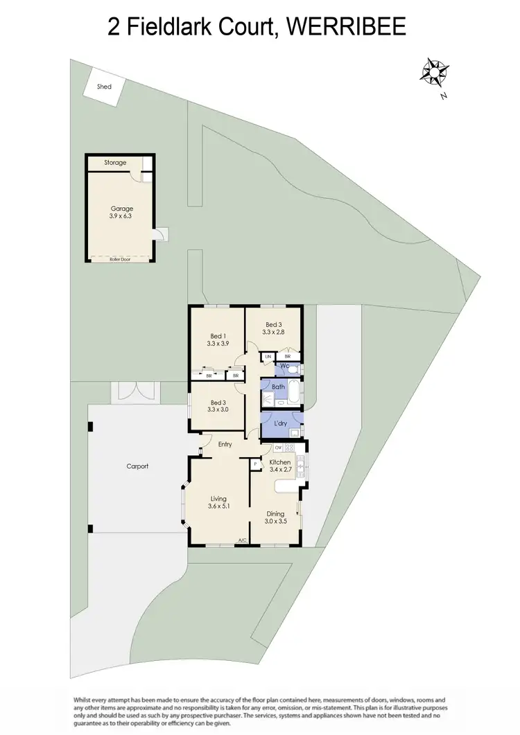 Floorplan of Homely house listing, 2 Fieldlark Court, Werribee VIC 3030