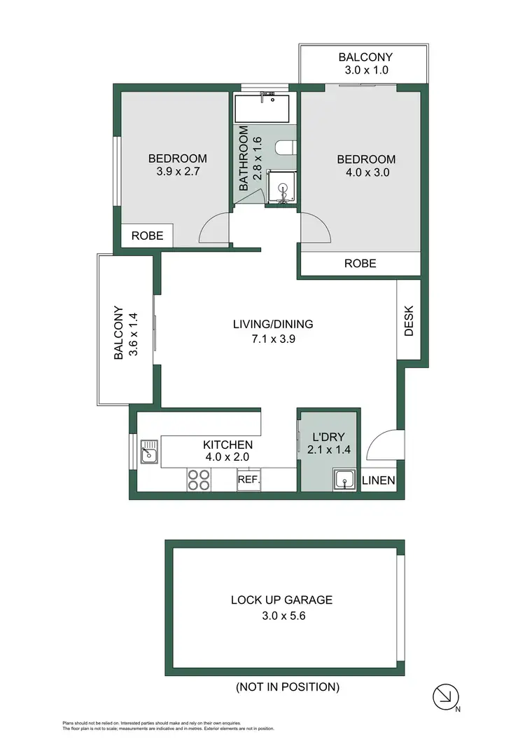 Floorplan of Homely apartment listing, 5/36 Hawthorne Parade, Haberfield NSW 2045