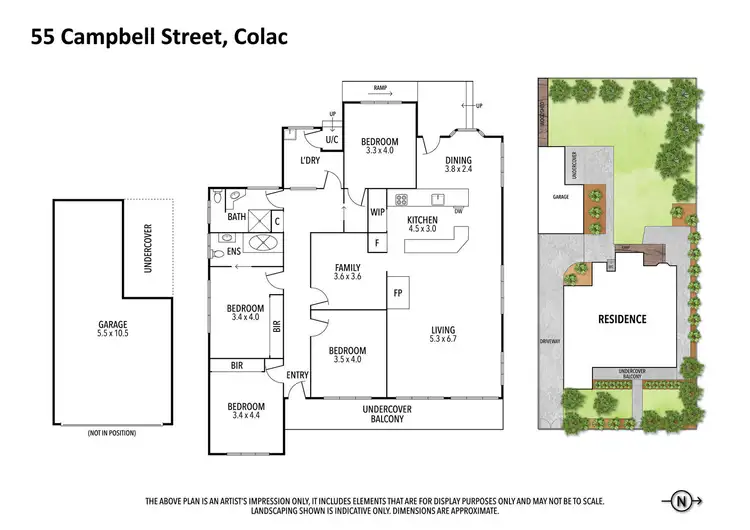 Floorplan of Homely house listing, 55 Campbell Street, Colac VIC 3250