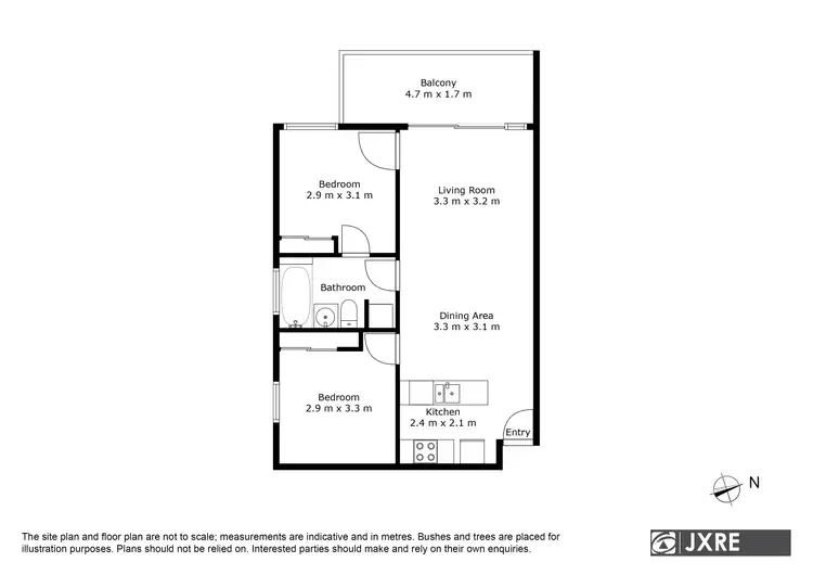 Floorplan of Homely apartment listing, 34/1 Greenfield Drive, Clayton VIC 3168