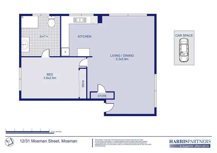 Floorplan of Homely apartment listing, 12/31 Mosman Street, Mosman NSW 2088