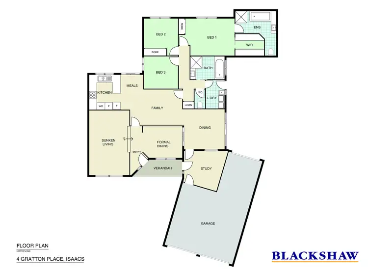 Floorplan of Homely house listing, 4 Gratton Place, Isaacs ACT 2607