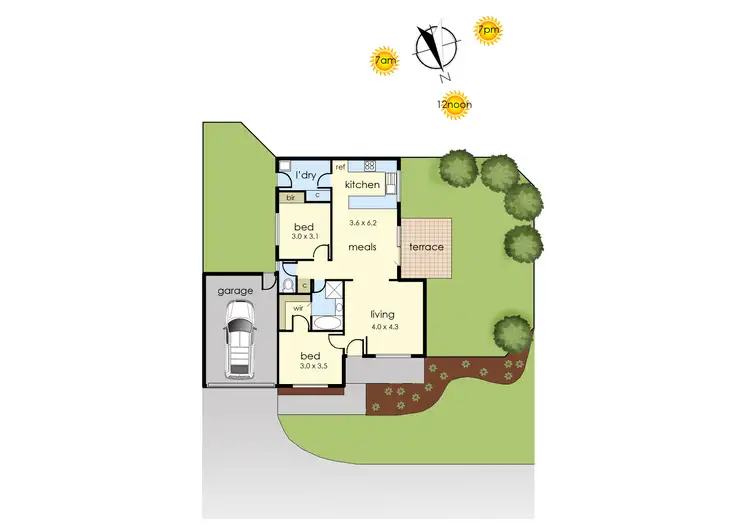 Floorplan of Homely unit listing, 16/95 Ashleigh Avenue, Frankston VIC 3199