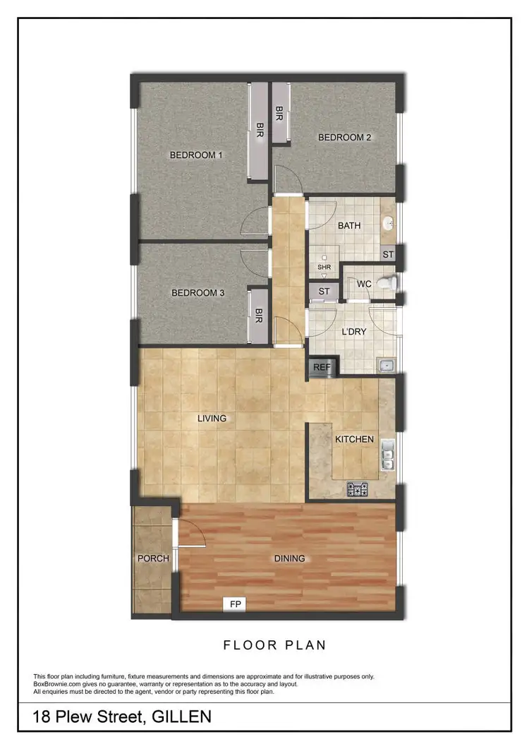 Floorplan of Homely house listing, 18 Plew Street, Gillen NT 870